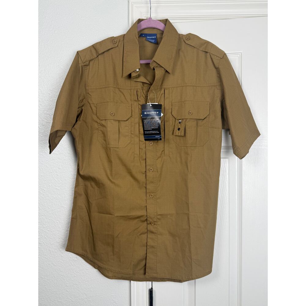 Propper Core Tactical Shirt Medium Khaki Teflon Shield+ NWT